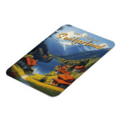 ヴィンテージ旅行 マグネット (左側)