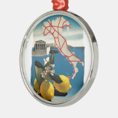 ヴィンテージ旅行 メタルオーナメント (左)