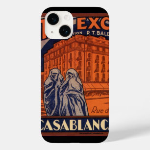 ヴィンテージ旅行、モロッコ、アフリカのカサブランカ Case-Mate iPhone 14ケース