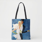 ヴィンテージ旅行、モンテカルロでラブロマンス冬 トートバッグ (正面)