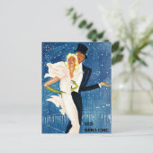 ヴィンテージ旅行、モンテカルロでラブロマンス冬 ポストカード (スタンド正面)