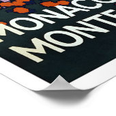 ヴィンテージ旅行，モンテカルロ ポスター (角)