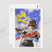 ヴィンテージ旅行「モントランブラント」 ポストカード (正面/裏面)