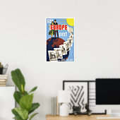 ヴィンテージ旅行， 「ヨーロッパ」を参照 ポスター (ホームオフィス)