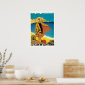 ヴィンテージ旅行,ラプラージュデカルヴィフランス ポスター (キッチン)