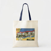 ヴィンテージ旅行、ルイジアナ湾からの挨拶 トートバッグ (正面)