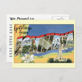 ヴィンテージ旅行,ルイジアナ,住所の変更 案内ポストカード (正面/裏面)