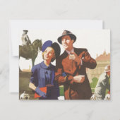 ヴィンテージ旅行、休暇中の観光客 (正面)