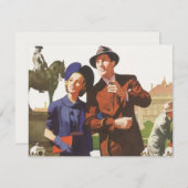 ヴィンテージ旅行、休暇中の観光 (正面/裏面)