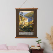 ヴィンテージ旅行 吊り下げ型タペストリー (寝室)