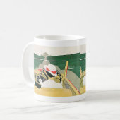 ヴィンテージ旅行、国のコンバーチブルカー コーヒーマグカップ (正面左)