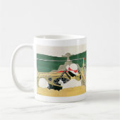 ヴィンテージ旅行、国のコンバーチブルカー コーヒーマグカップ (左)