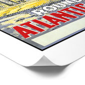 ヴィンテージ旅行、大西洋輸送路 ポスター (角)