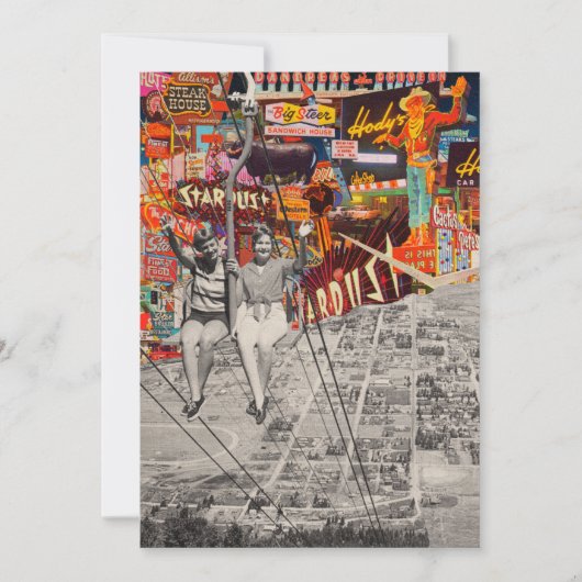 ヴィンテージ旅行 招待状 (正面)