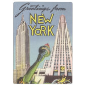 ヴィンテージ旅行、有名なニューヨーク市ランドマーク クリップボード (裏面)