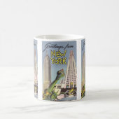 ヴィンテージ旅行、有名なニューヨーク市ランドマーク コーヒーマグカップ (中央)