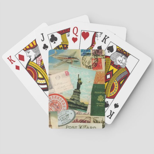 ヴィンテージ旅行…遊のカード トランプ (裏面)