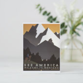 ヴィンテージ旅行See America, Montanaはがき ポストカード (スタンド正面)