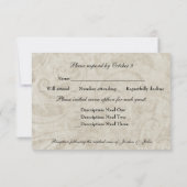 ヴィンテージ旋回カトリッククロスRSVPエントリーチョイス 出欠カード (裏面)