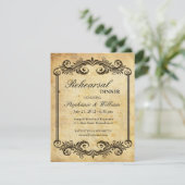 ヴィンテージ旋回リハーサルディナー招待状 招待状 (スタンド正面)