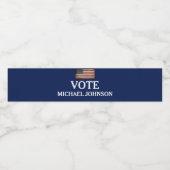 ヴィンテージ旗選挙政治運動 ペットボトルラベル (シングルラベル)