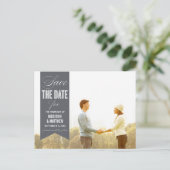 ヴィンテージ旗 |セーブ・ザ・デート案内 案内ポストカード (スタンド正面)