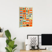 ヴィンテージ旗 ポスター (ホームオフィス)