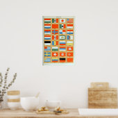 ヴィンテージ旗 ポスター (キッチン)