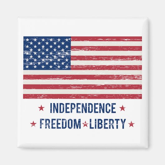 ヴィンテージ旗 マグネット (正面)