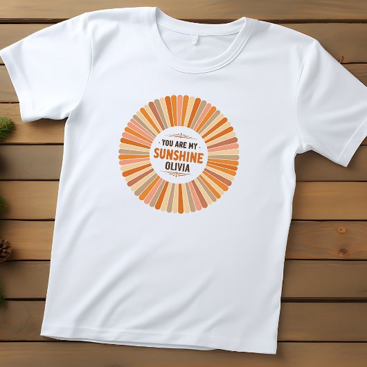 ヴィンテージ日が差すこと「You are My Sunshine」 トドラーTシャツ