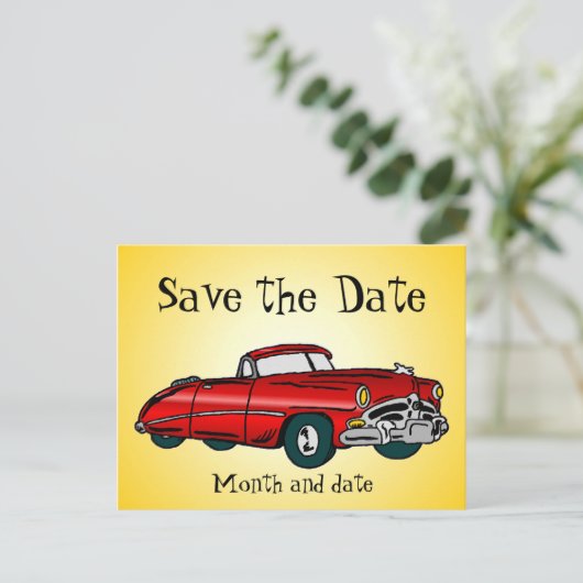 ヴィンテージ日付はがきを自動保存 案内ポストカード (スタンド正面)