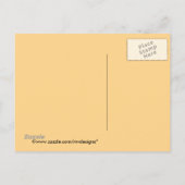 ヴィンテージ日付を保存！ダマスク招待状はがき 案内ポストカード (裏面)