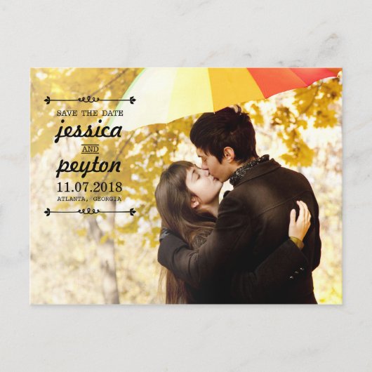 ヴィンテージ日付ポストカードの保存 案内ポストカード (正面)