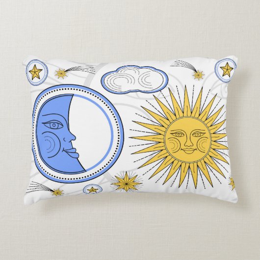 ヴィンテージ日曜日および月 アクセントクッション (正面)