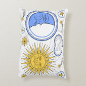 ヴィンテージ日曜日および月 アクセントクッション (裏面(縦))