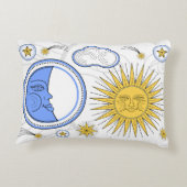 ヴィンテージ日曜日および月 アクセントクッション (裏面)