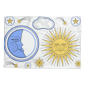 ヴィンテージ日曜日および月 枕カバー (裏面)