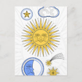 ヴィンテージ日曜日および月 案内ポストカード (正面)