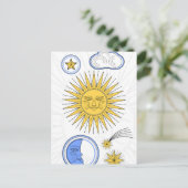 ヴィンテージ日曜日および月 案内ポストカード (スタンド正面)