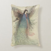 ヴィンテージ日本のおとぎ話、月の乙女 アクセントクッション (正面(垂直))