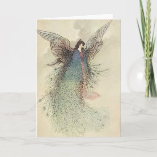 ヴィンテージ日本のおとぎ話、月の乙女 カード (正面)