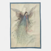 ヴィンテージ日本のおとぎ話、月の乙女 キッチンタオル (縦)