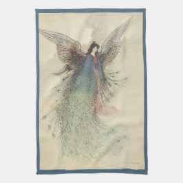 ヴィンテージ日本のおとぎ話、月の乙女 キッチンタオル