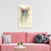 ヴィンテージ日本のおとぎ話、月の乙女 キャンバスプリント (インサイチュ (リビング))