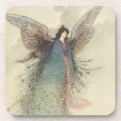 ヴィンテージ日本のおとぎ話、月の乙女 コースター (正面)