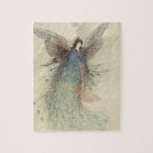 ヴィンテージ日本のおとぎ話、月の乙女 ジグソーパズル (縦)