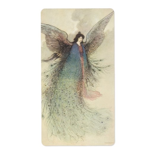 ヴィンテージ日本のおとぎ話、月の乙女 ラベル (正面)