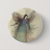 ヴィンテージ日本のおとぎ話、月の乙女 缶バッジ (正面)