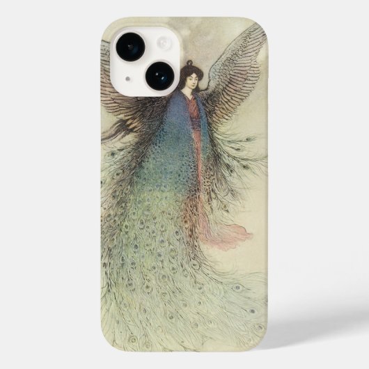 ヴィンテージ日本のおとぎ話、月の乙女 Case-Mate iPhoneケース (裏面)