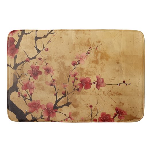 ヴィンテージ日本のさくらんぼ バスマット (正面)